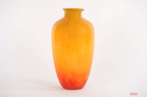 Bild von Glasvase, Incaberry - Ø21.9.x H40.2cm, orange/rot