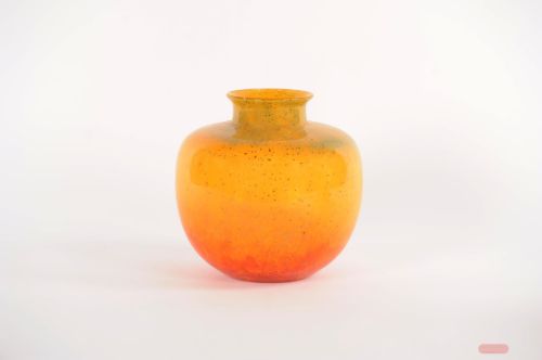 Bild von Glasvase, Incaberry - Ø25.8x H25.3cm, orange/rot