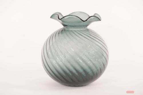 Bild von Glasvase, Sferula Ø31x H34cm, graublau