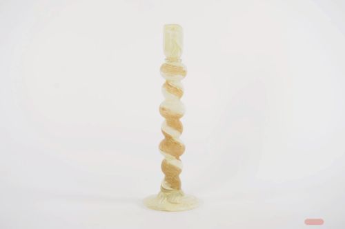 Bild von Kerzenständer, Colortwist - Ø11.5x H34cm, beige/white