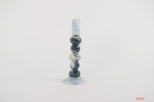 Bild von Kerzenständer, Colortwist - Ø11.5x H27cm, blue/black