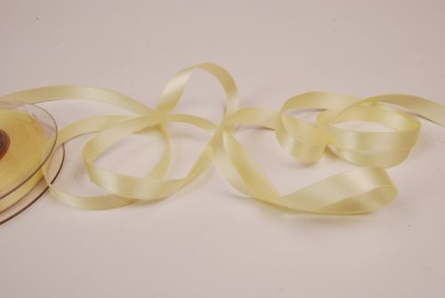 Bild von Band 25m/ 15mm, Double face Satin, elfenbein