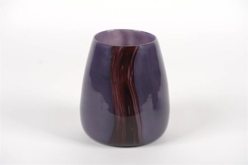 Bild von Glasvase, Moon Ø16.6x H21.3cm, purple