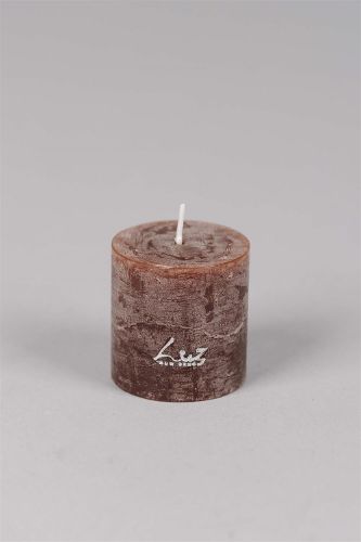 Bild von Rustic Zylinderkerze,   5cm x Ø50mm, chocolat
