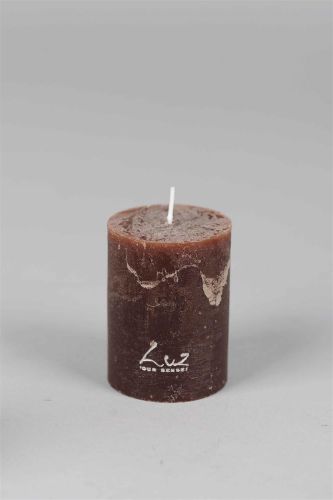 Bild von Rustic Zylinderkerze,   8cm x Ø60mm, chocolat